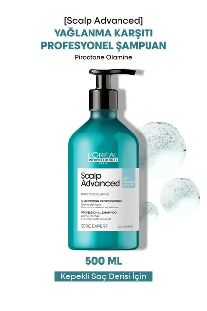 Loreal Professionnel Scalp Advanced Kepek Karşıtı Profesyonel Şampuan 500 ml