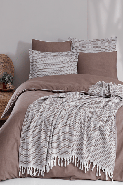 Wood Tek Kişilik Luxart Root Biyeli Nevresim Takımı