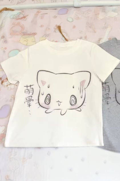 Byeaz Anime Kawai Cat Unisex T-shirt