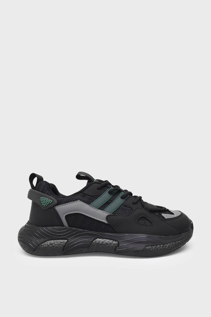 Bulldozer Erkek Yazlık Sneakers Siyah BUL-241498