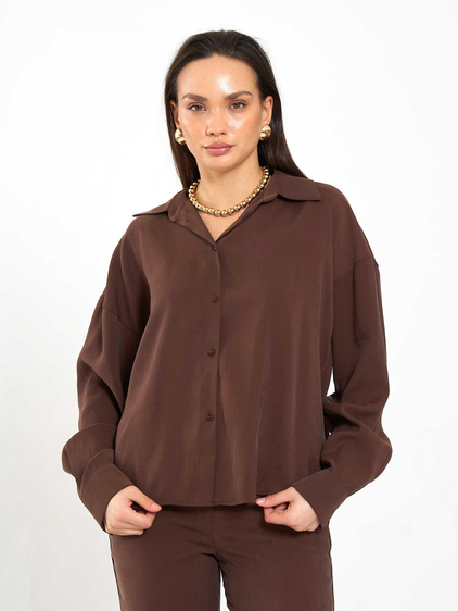 080798 Basic Gömlek Kahve