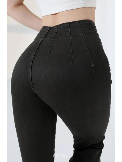 Beli Dikiş Detaylı Pantolon 7021 Kahve