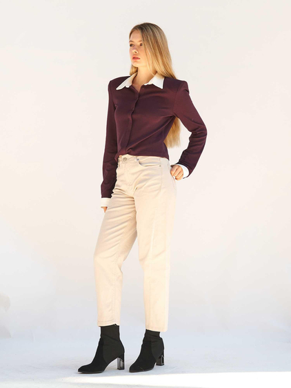 Düz Paça Gabardin Pantolon 031723 Gri