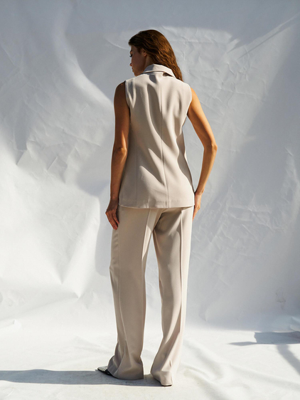 Fleto Cepli Yelek 120685 Taş