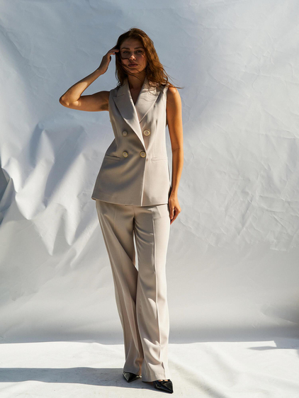 Fleto Cepli Yelek 120685 Taş