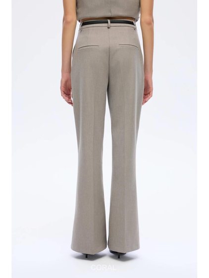 İnce Kemerli İspanyol Pantolon PNT01061 Gri
