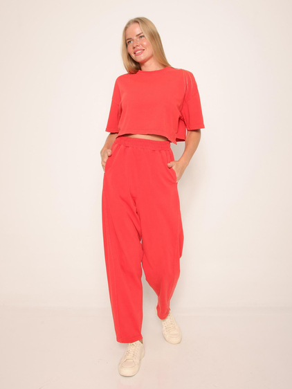 Tişörtlü Eşofman Takımı Nar Çiçeği