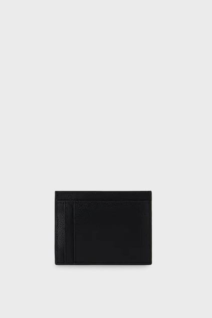 ARMANI EXCHANGE Armani Exchange Erkek Kart Bölmeli Deri Siyah Cüzdan 958053 3F892-00020