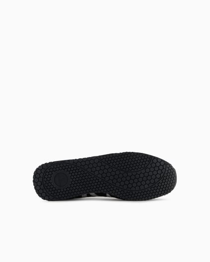 ARMANI EXCHANGE Armani Exchange Erkek Rahat Taban Nefes Alabilir Özellikli Siyah-Beyaz Sneaker XUX017 XCC68-K489