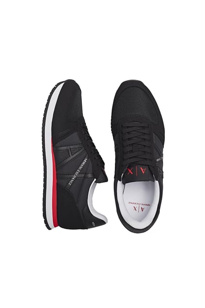 ARMANI EXCHANGE Armani Exchange Erkek Rahat Taban Nefes Alabilir Özellikli Siyah Sneaker XUX017 XCC68-00002