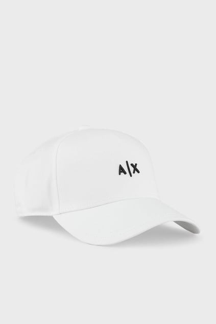 ARMANI EXCHANGE Armani Exchange Erkek Nefes Alabilir Kumaş Ayarlanabilir Tokalı Vizörlü Beyaz Spor Şapka 954112 CC571-00010