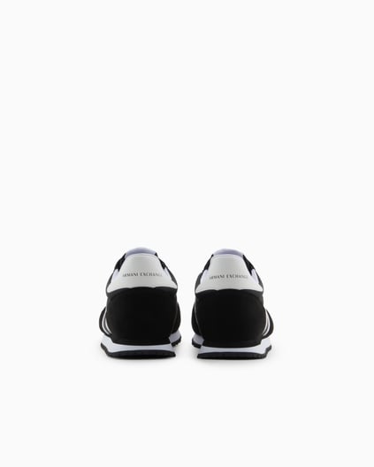 ARMANI EXCHANGE Armani Exchange Erkek Rahat Taban Nefes Alabilir Özellikli Siyah-Beyaz Sneaker XUX017 XCC68-K489