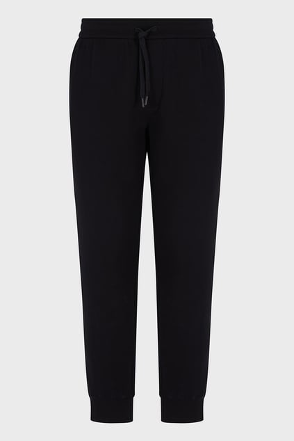 ARMANI EXCHANGE Armani Exchange Erkek Normal Kalıp Beli ve Paçası Lastikli Pamuklu Siyah Pantolon XM000373 AF10818-UC001
