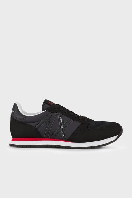 ARMANI EXCHANGE Armani Exchange Erkek Rahat Taban Nefes Alabilir Özellikli Siyah Sneaker XUX017 XCC68-00002