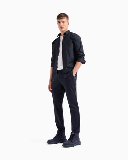 ARMANI EXCHANGE Armani Exchange Erkek Normal Bel Dar Paça Klasik Kesim Cep Detay Lacivert Pantolon 8NZP20 ZN1RZ-1583
