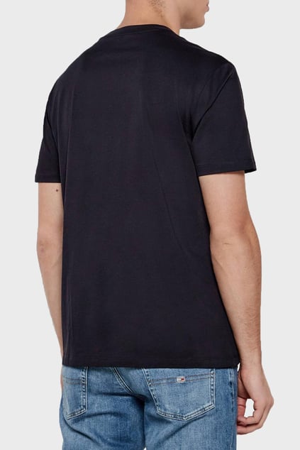 ARMANI EXCHANGE Armani Exchange Erkek Normal Kalıp Yuvarlak Yakalı AX Logolu Pamuklu Kısa Kollu Lacivert T-Shirt XM000327 AF10364-UB101