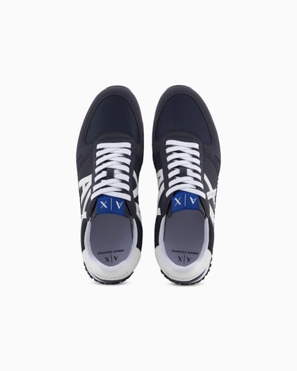 ARMANI EXCHANGE Armani Exchange Erkek Rahat Taban Nefes Alabilir Özellikli Lacivert Sneaker XUX017 XCC68-K487
