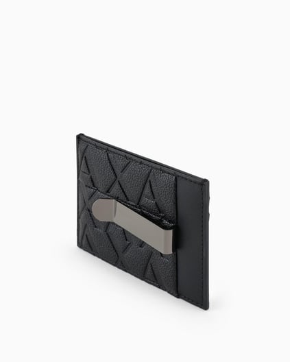 ARMANI EXCHANGE Armani Exchange Erkek Para Klipsili Ton Sür Ton Logolu Siyah Cüzdan XM000880 AF12133-UC001
