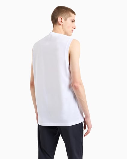 ARMANI EXCHANGE Armani Exchange Erkek Kısa Kol AX Yazı Desen Pamuklu Bisiklet Yaka Beyaz T-Shirt 8NZH97 ZJ9AZ-1100