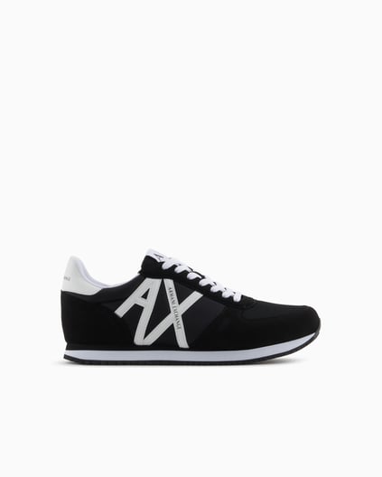 ARMANI EXCHANGE Armani Exchange Erkek Rahat Taban Nefes Alabilir Özellikli Siyah-Beyaz Sneaker XUX017 XCC68-K489