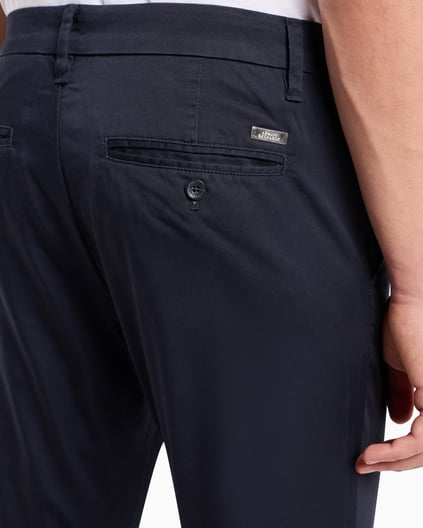 ARMANI EXCHANGE Armani Exchange Erkek Normal Bel Dar Paça Klasik Kesim Cep Detay Lacivert Pantolon 8NZP20 ZN1RZ-1583