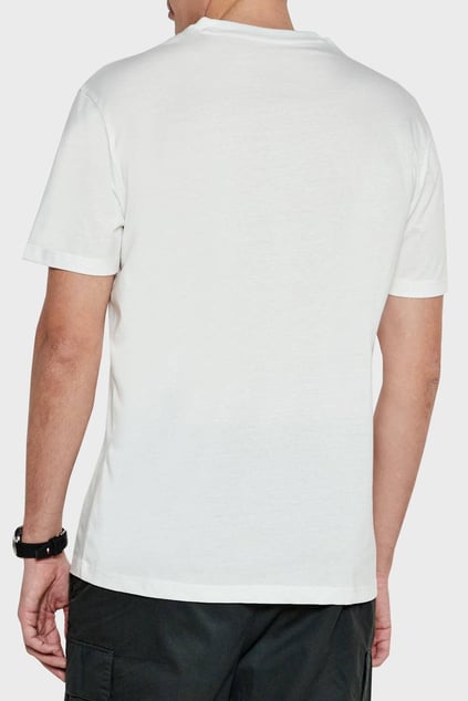 ARMANI EXCHANGE Armani Exchange Erkek Normal Kalıp Yuvarlak Yakalı AX Logolu Pamuklu Kısa Kollu Beyaz T-Shirt XM000327 AF10364-U0009