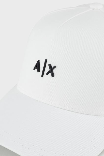 ARMANI EXCHANGE Armani Exchange Erkek Nefes Alabilir Kumaş Ayarlanabilir Tokalı Vizörlü Beyaz Spor Şapka 954112 CC571-00010