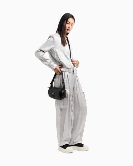 ARMANI EXCHANGE Armani Exchange Kadın Jogger Stil Bel Ve Paça Uçları Lastikli Yan Cep Gri Pantolon XW000139 AF10839-M8047