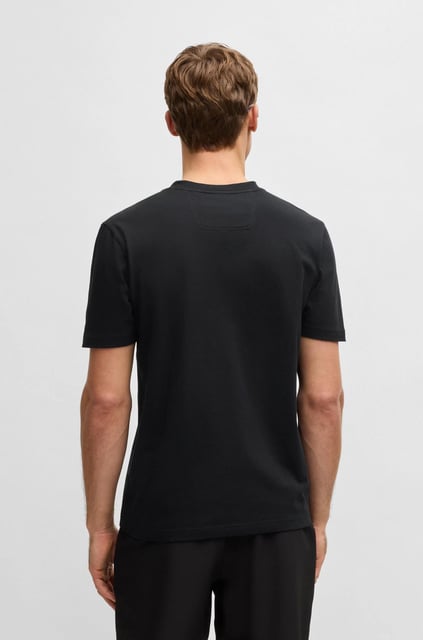 BOSS BOSS Erkek BOSS Yazılı Kısa Kollu Bisiklet Yaka Siyah T-Shirt 50537834-001
