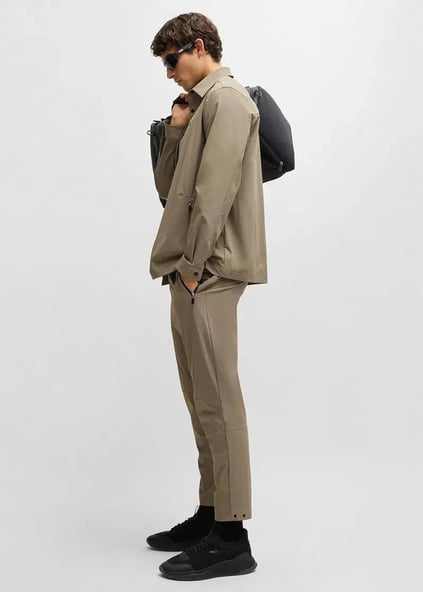BOSS BOSS Erkek Dokuma Kumaş  Normal Bel  Düz Model Yeşil Pantolon 50529668-334