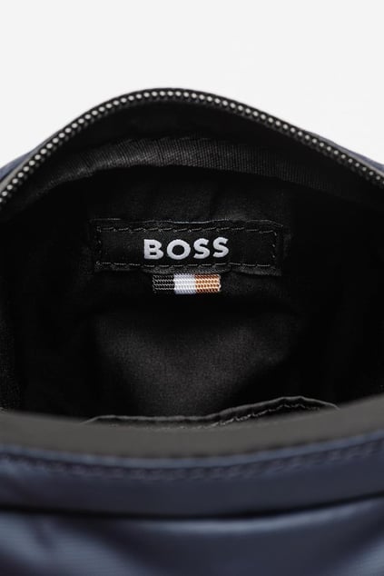 BOSS BOSS Erkek Fermuarlı Askılı Logo Detaylı Lacivert Omuz Çantası 50516893-402