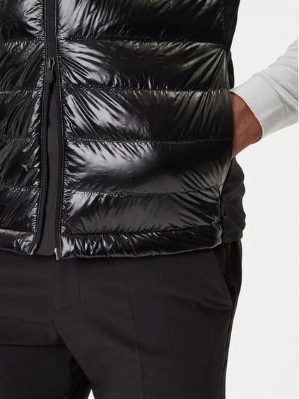 BOSS  BOSS Erkek Kaz Tüyü Dolgulu Normal Kalıp Kapüşonlu Yaka Parlak Dış Yüzeyli Siyah Yelek 50541303-001