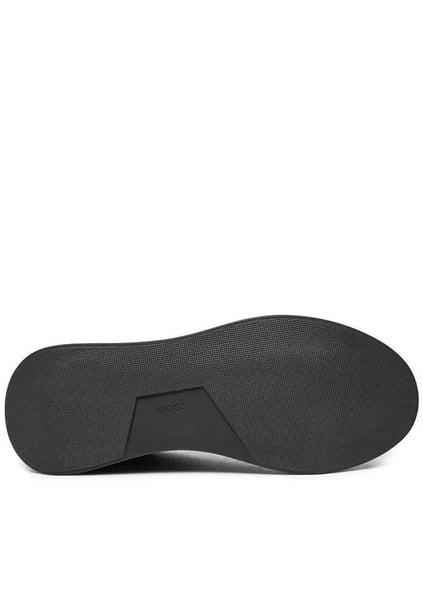 BOSS BOSS Erkek Marka Logolu Bağcıklı Kaydırmaz Tabanlı Günlük Siyah Sneaker 50529543-005