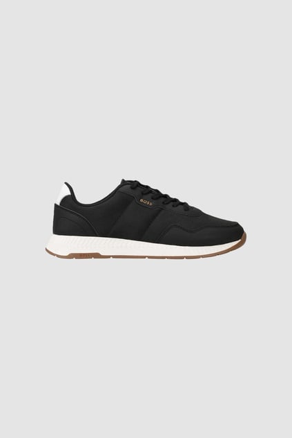 BOSS BOSS Erkek Marka Logolu Rahat Taban Bağıcıklı Siyah Sneaker 50523180-001