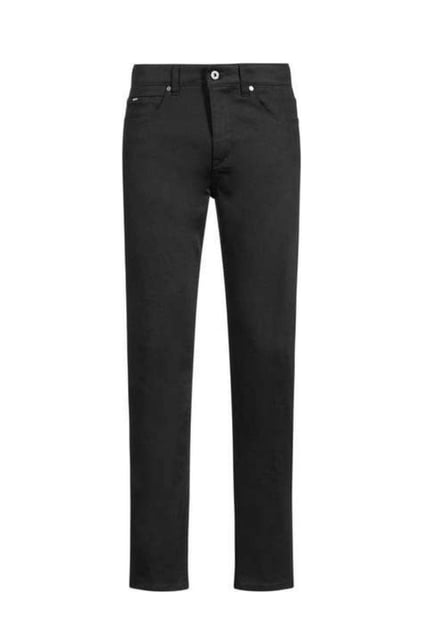 BOSS BOSS Erkek Normal Bel Slim Fit Dar Paça Siyah Jeans 50542723-003