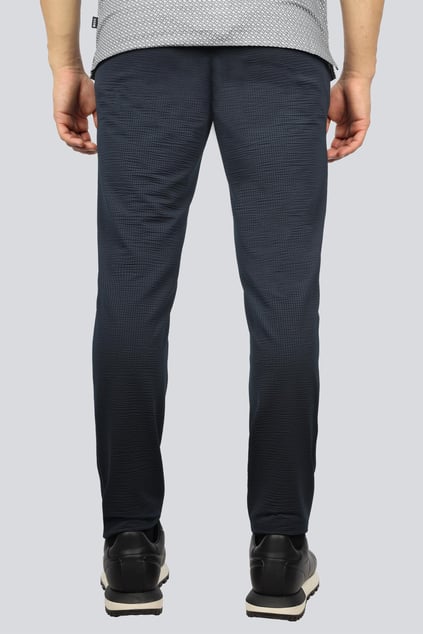 BOSS BOSS Erkek Normal Kalıp Beli Lastikli Dokuma Kumaş Lacivert Pantolon 50529423-404