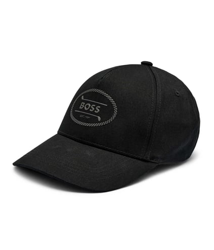 BOSS BOSS Erkek Pamuklu Logo İşlemeli Nefes Alabilen Ayarlanabilir Metal Tokalı Siyah Spor Şapka 50539494-001