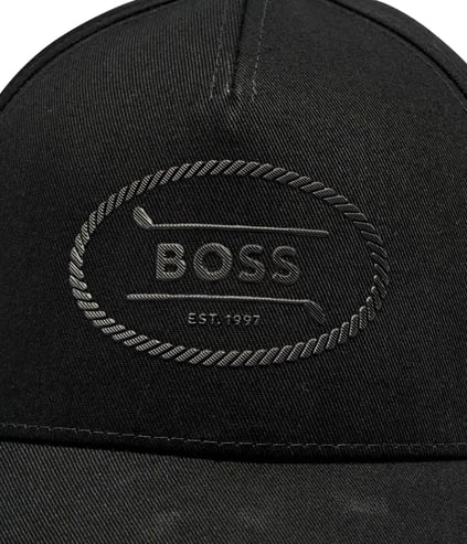 BOSS BOSS Erkek Pamuklu Logo İşlemeli Nefes Alabilen Ayarlanabilir Metal Tokalı Siyah Spor Şapka 50539494-001