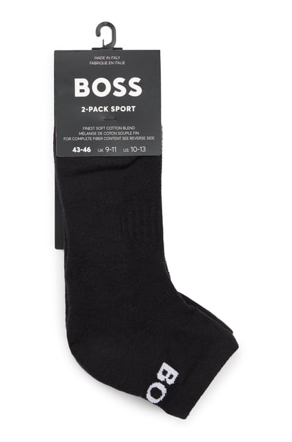 BOSS BOSS Erkek Pamuklu Logolu Dokuma Kumaş Siyah Çorap 50469859-001