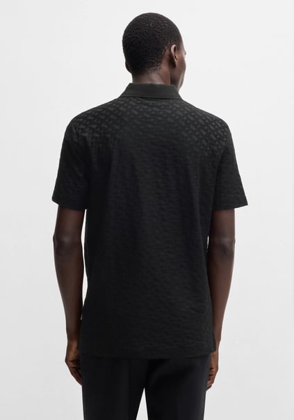 BOSS BOSS Erkek Polo Yaka Regular Fit Pamuklu Kısa Kollu Siyah Polo Yaka T-Shirt 50537132-001