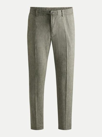 BOSS BOSS Erkek Regular Fit Normal Bel Düz Paça Denim Haki Pantolon 50540480-302