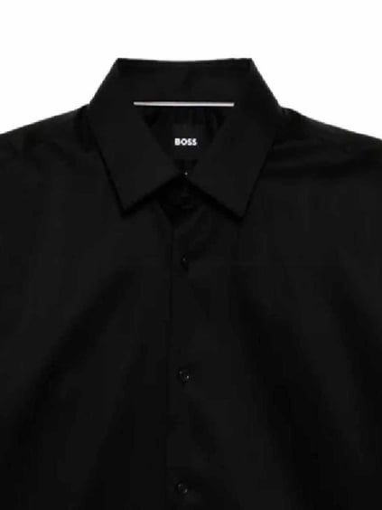 BOSS BOSS Erkek Regular Fit Pamuklu Uzun Kollu Siyah Gömlek 50533018-001