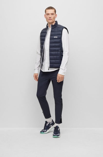 BOSS BOSS Erkek regular fit Uzun Kollu düz Lacivert Mont 50472473-402