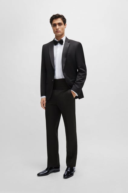 BOSS BOSS Erkek Slim Fit Pamuklu Uzun Kollu Beyaz Gömlek 50480093-100