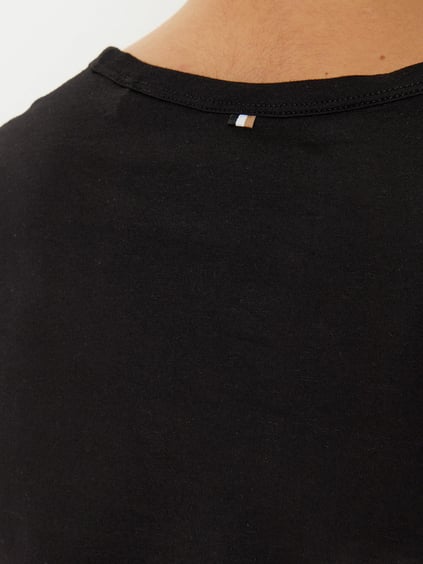 BOSS BOSS Kadın Regular Fit Yuvarlak Yaka Kısa Kollu Siyah T-Shirt 50534800-002