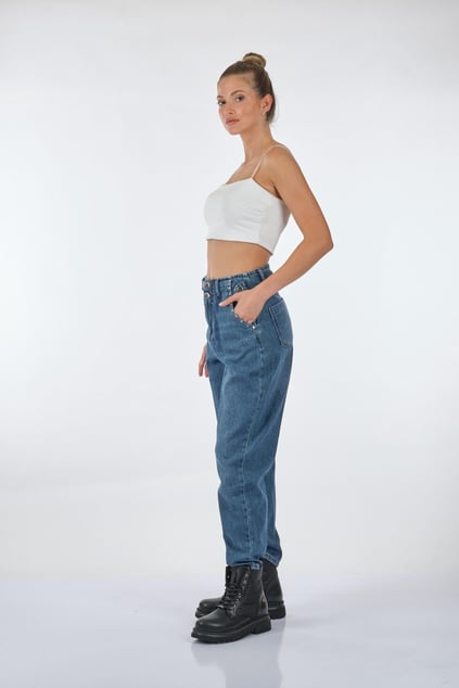 Bsb Bsb Kadın MAVİ Jeans 048-212907-MAVİ