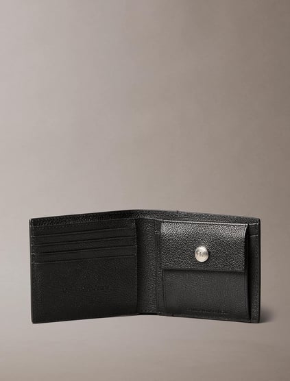 Calvin Klein Calvin Klein Erkek Ana Para Bölmeli Bozuk Para Cepli Kabartma CK Logolu %100 Deri Siyah Cüzdan LV04G1022G-UB1