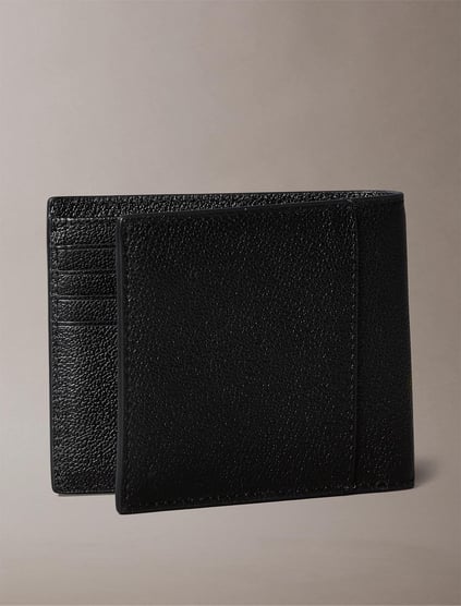 Calvin Klein Calvin Klein Erkek Ana Para Bölmeli Bozuk Para Cepli Kabartma CK Logolu %100 Deri Siyah Cüzdan LV04G1022G-UB1