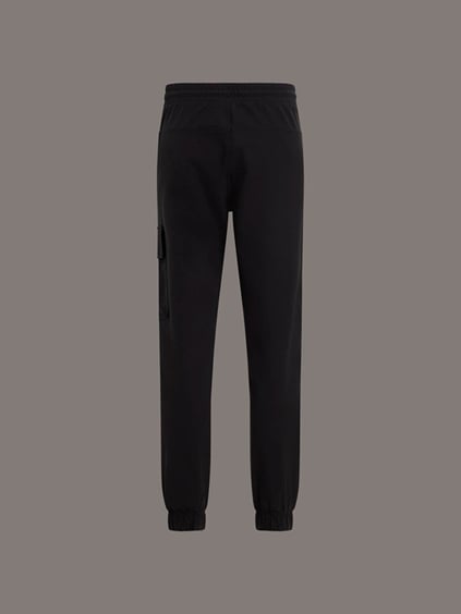 CALVIN KLEIN Calvin Kleın Erkek Beli Lastikli Regular Fit Cep Detaylı Kargo Siyah Eşofman Altı J30J326765-BEH