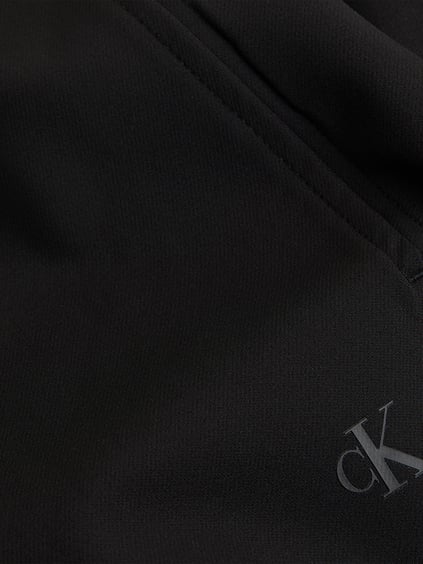CALVIN KLEIN Calvin Kleın Erkek Beli Lastikli Regular Fit Cep Detaylı Kargo Siyah Eşofman Altı J30J326765-BEH